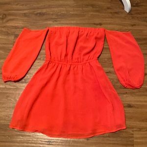 Glam , light fabric , silky silk, orange dark small slightly use